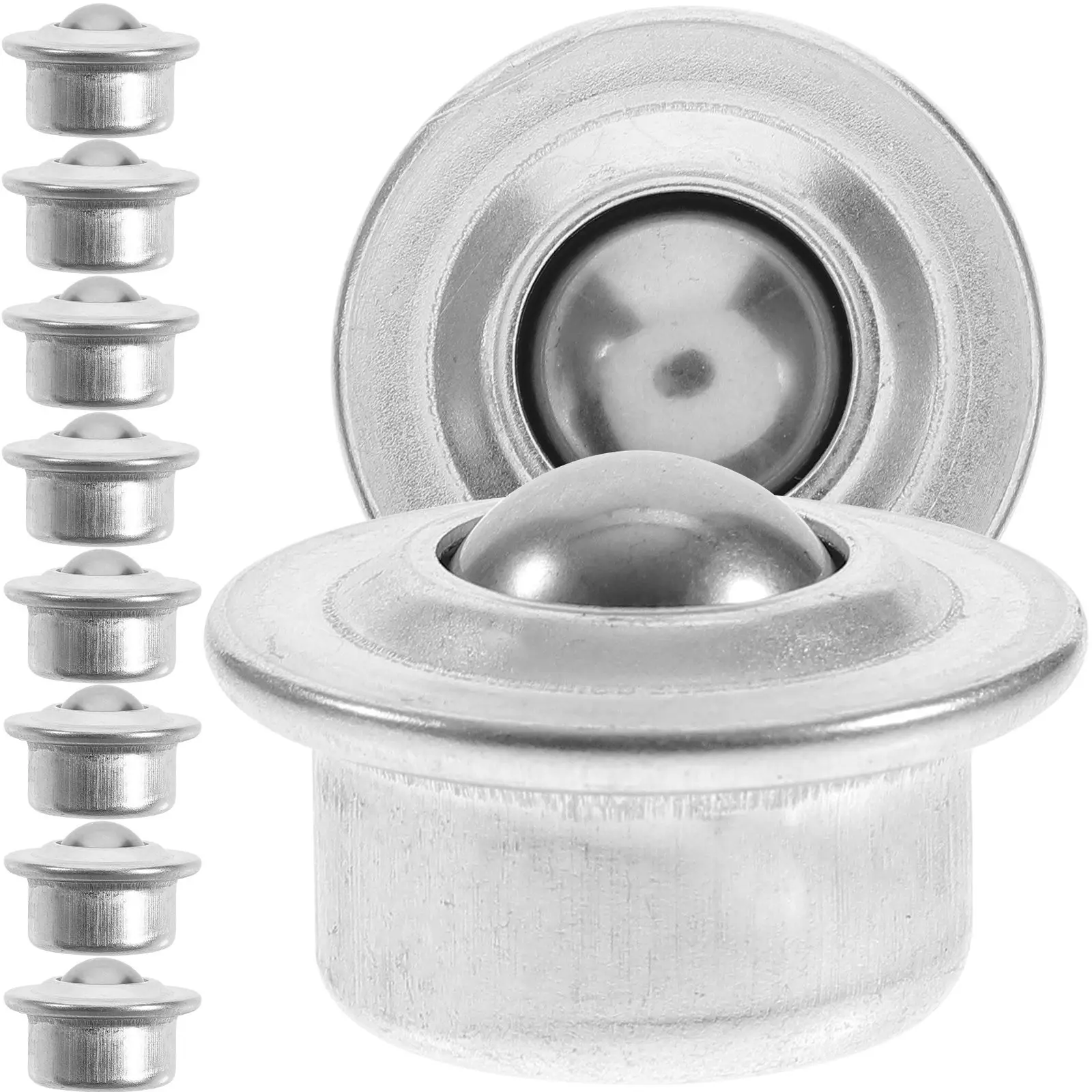 

10pcs Table Bearing Wheel Practical Use Metal Ball Mounted Transfer Bearings Rolling Castor Tool Parts