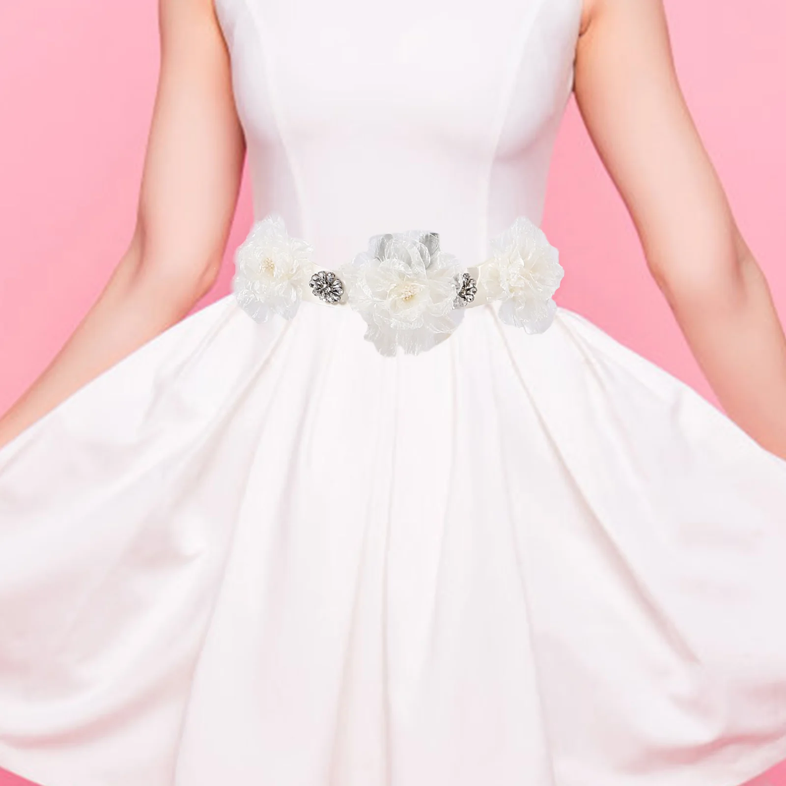 

Rhinestone Belt Sash for Dress Applique Bridal Wedding Accessories Belts Women Ribbon