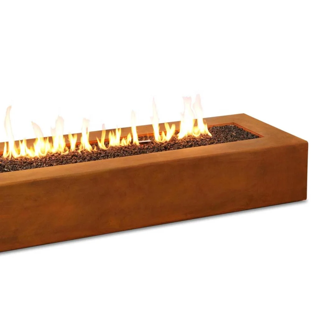 Large Outdoor Decorative Corten steel metal gas fire pit