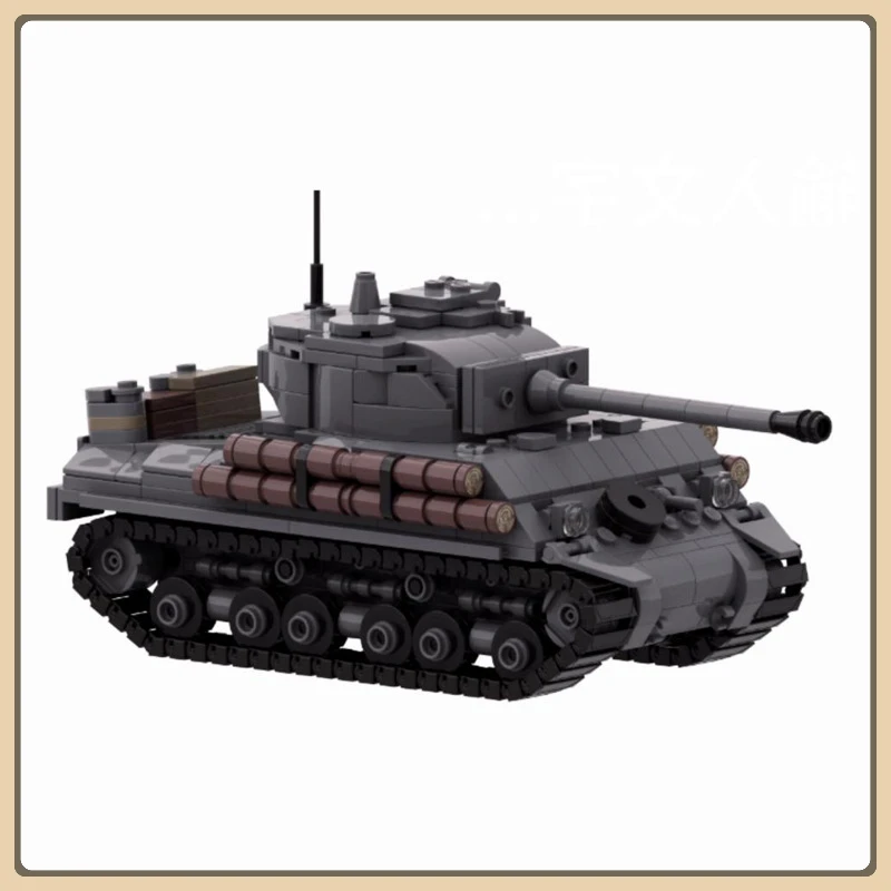 

MOC-176967 Building Blocks M4A2E8 Sherman Creative Tank Military Tank Model Creative Gift Puzzle Building Block Set