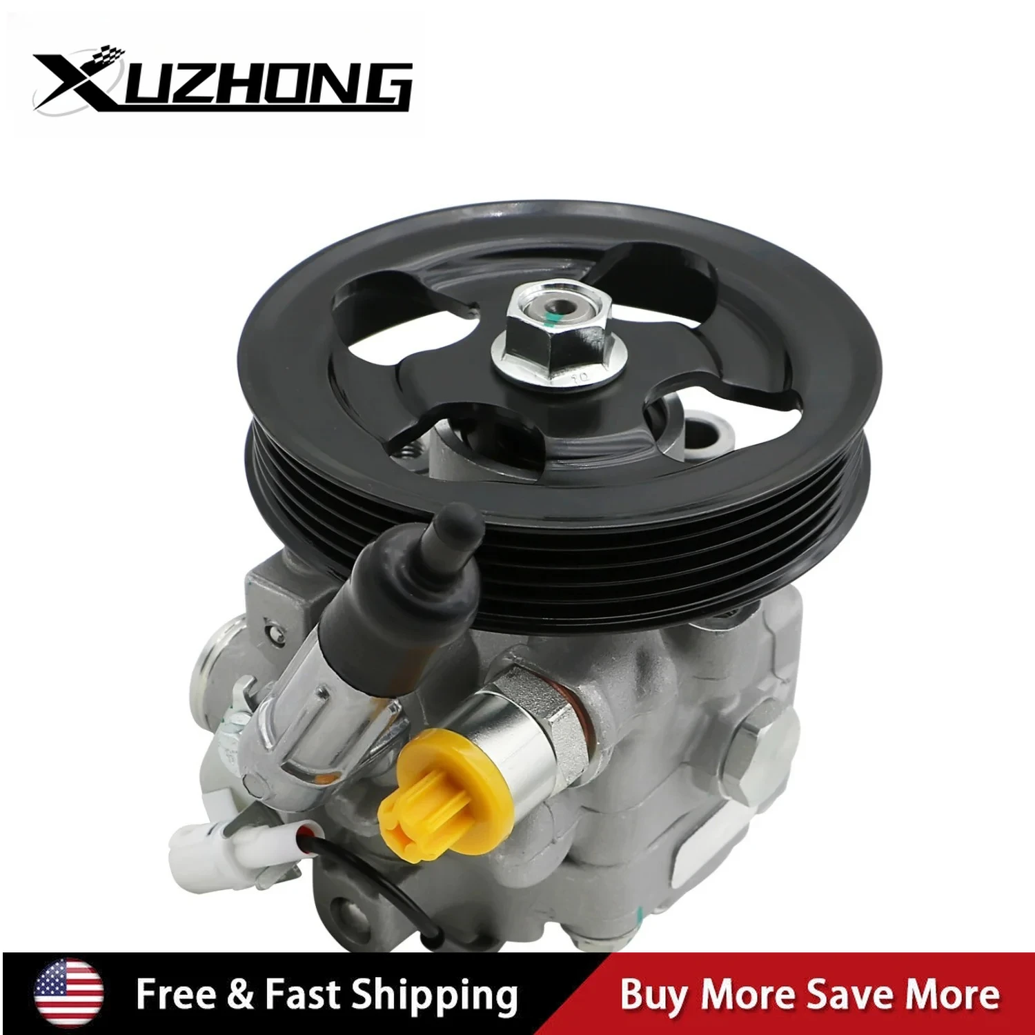 

34430-FE041 34430-FE040 Aluminum Power Steering Pump with Pulley For 2004-2007 Subaru Impreza WRX STI TS Sliver TSV-1018