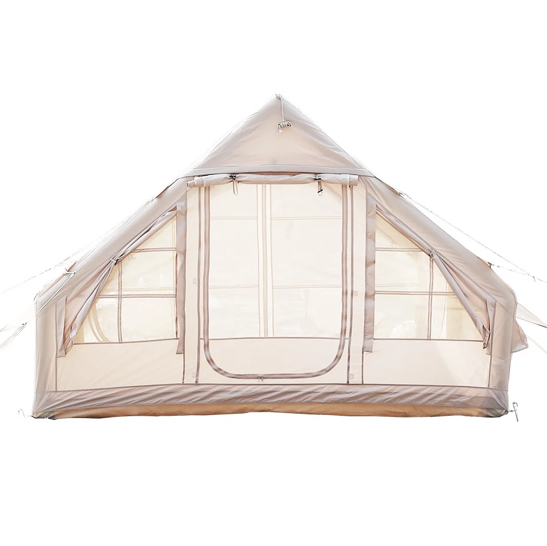 

Outdoor Cabin Inflatable Tent for Camping Oxford Fabric Tent Waterproof and Sun-shielding Camp Tent Family Winter Tent