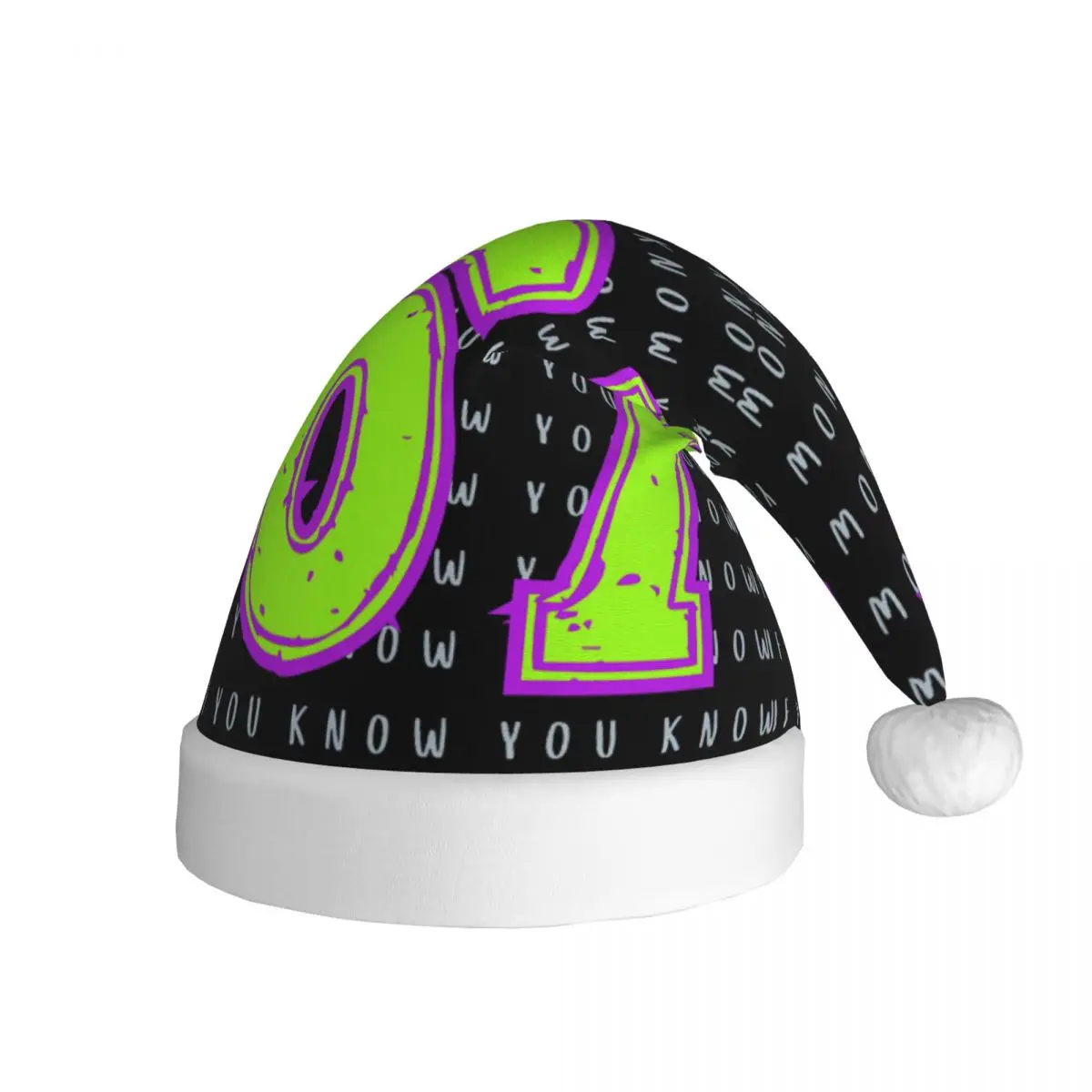 Fun Six Seven 6 7 Meme Winter Warm Christmas Hats for Adult Men Women Santa Hat Cap Festival Decoration