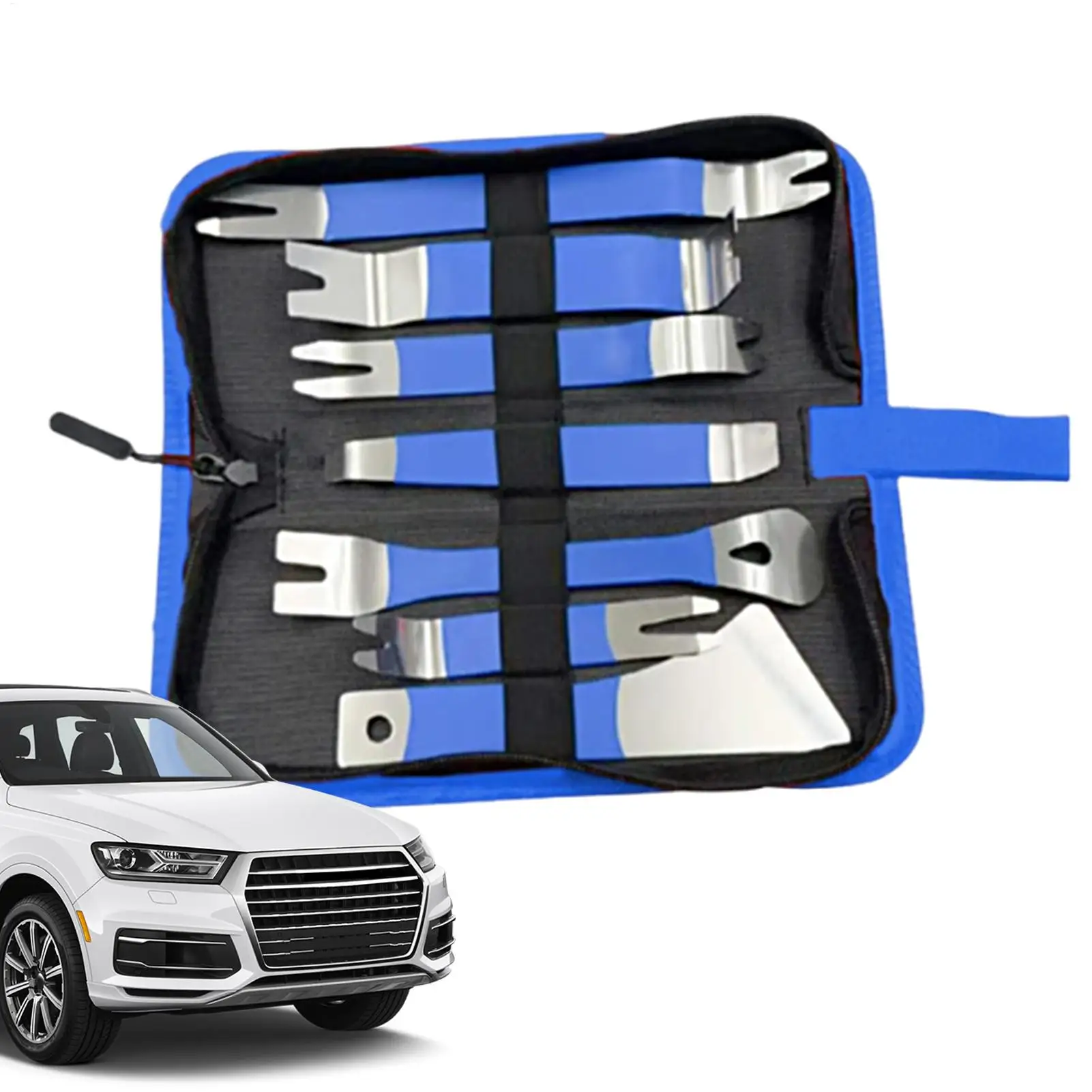 

Инструмент для снятия обшивки автомобиля, 7-компонентный инструмент для снятия панели кузова для автоавтомобильной разборки, аксессуары для мужчин, обивка для начинающих