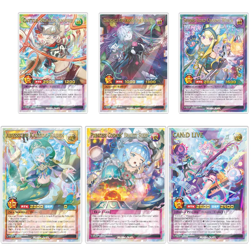Karty akrylowe Yugioh Rush Duel RD Deathtacle The Strange Star Parasite Rde Dragon Ornament Dekoracja Zabawka Prezent dla fanów anime i gier