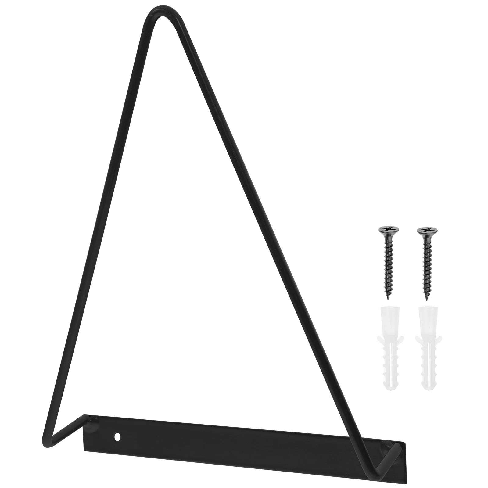 Triangle Record Storage Rack Ornament Display Stand Vinyl Wrought Iron Wall Mount