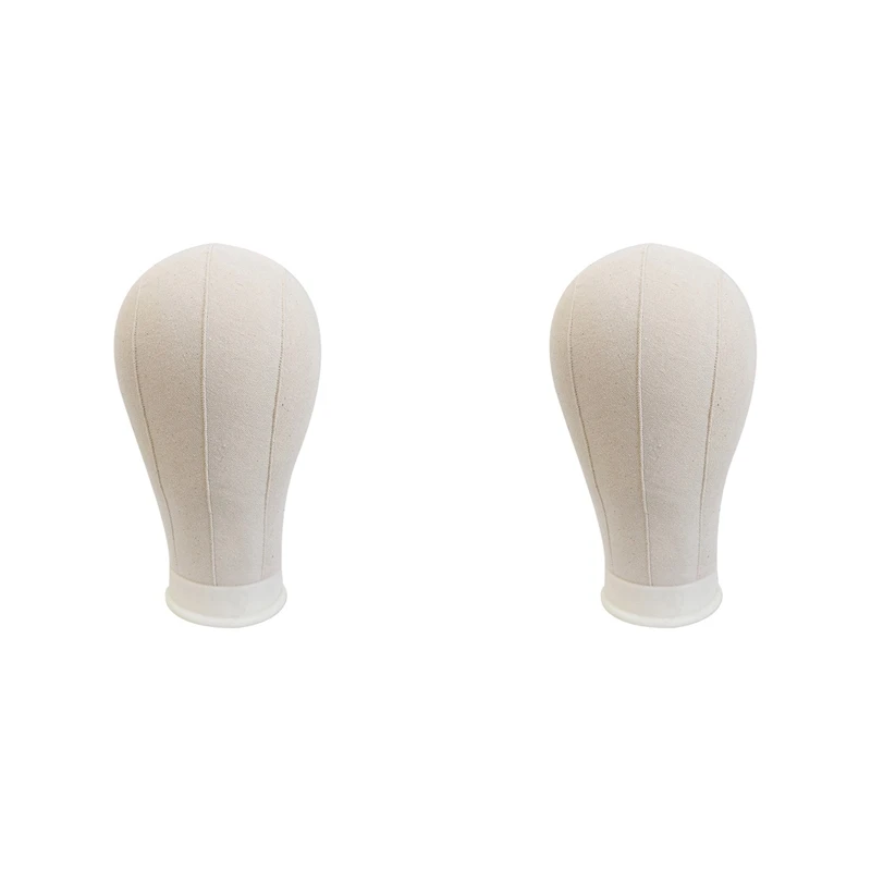 

2Pcs 23 Inches Mannequin Canvas Head For Hair Extension Lace Wigs Making And Display Styling Mannequin Manikin Head