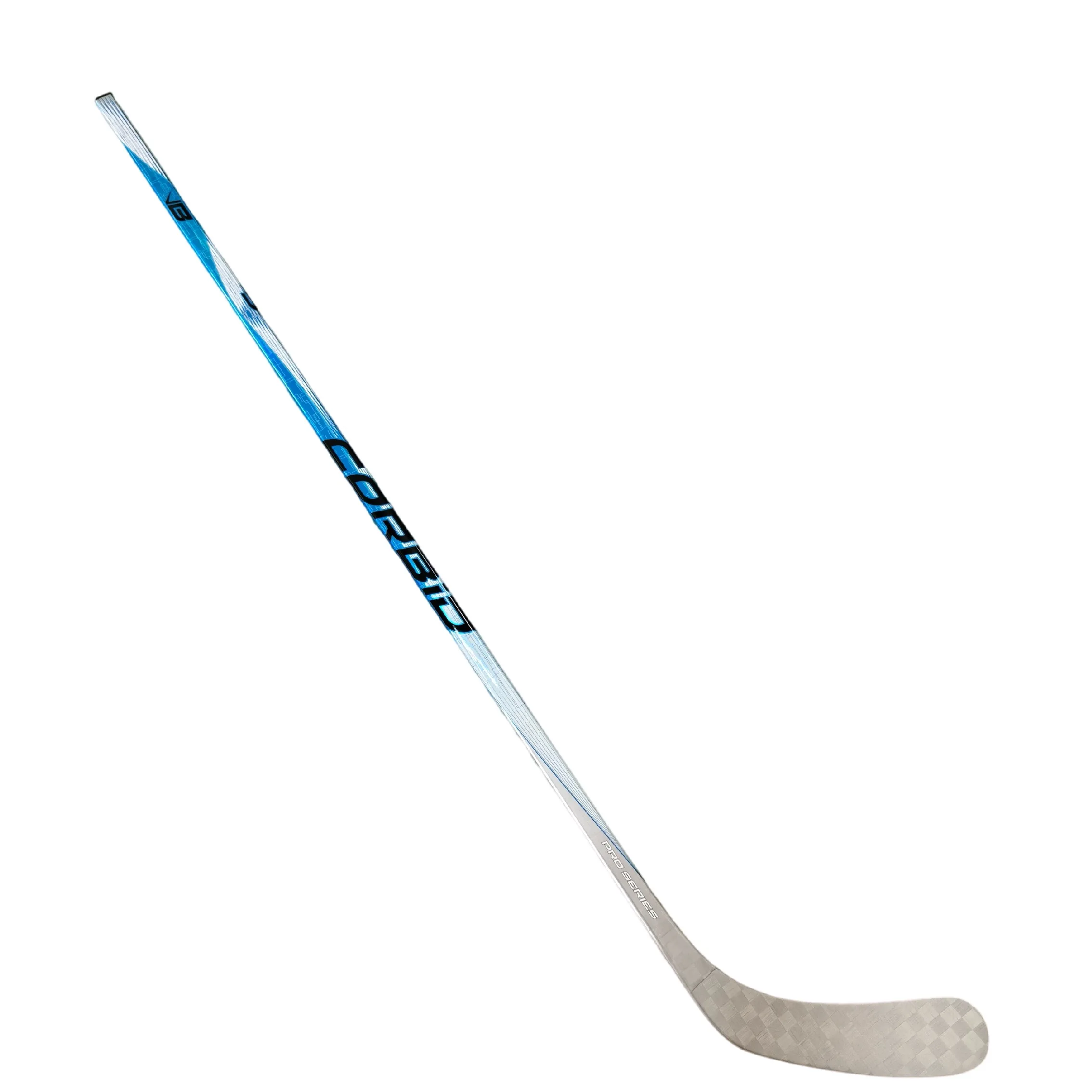The Highest Grade 100% Carbon Fiber Hockey Sticks for Competition Use One-Piece Design Produced by the Best Hockey Stick Factory