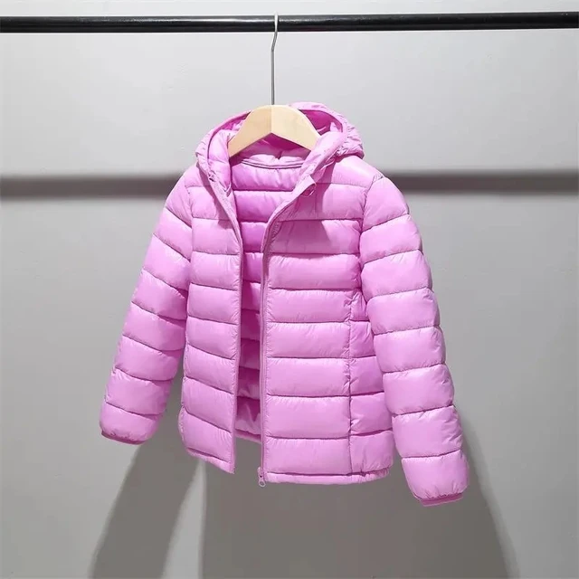 Children 2-14 years old down cotton jacket clothes for boys girls cotton padded clothes kids fleece hooded coats P5076