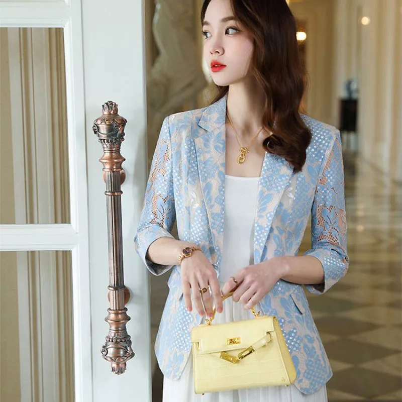 صيف 2026 المرأة رقيقة واقية من الشمس سترة الكورية موضة الجوف التدريجي سليم صالح كبير الحجم 8XL رداء غير رسمية ملابس خارجية #4