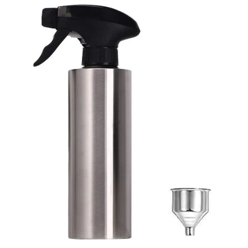 Olive Oil Sprayer, Stainless Steel Vinegar Sprayer, Dressing Spray, Barbecue Oil Barrel 350Ml,For Kitchen,Barbecue,Etc