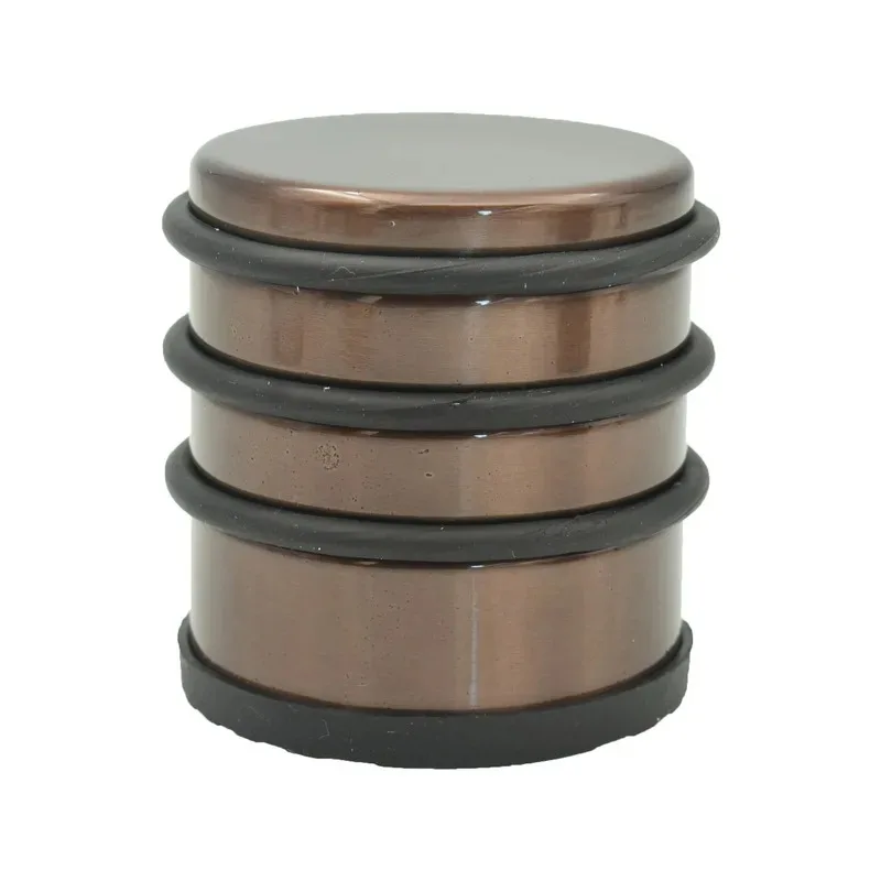 Stainless Steel Heavy Duty Round Door Stopper Rubber Non Slip Door Stop Wedge Anti Slip Floor Protector Cylinder Door Holder