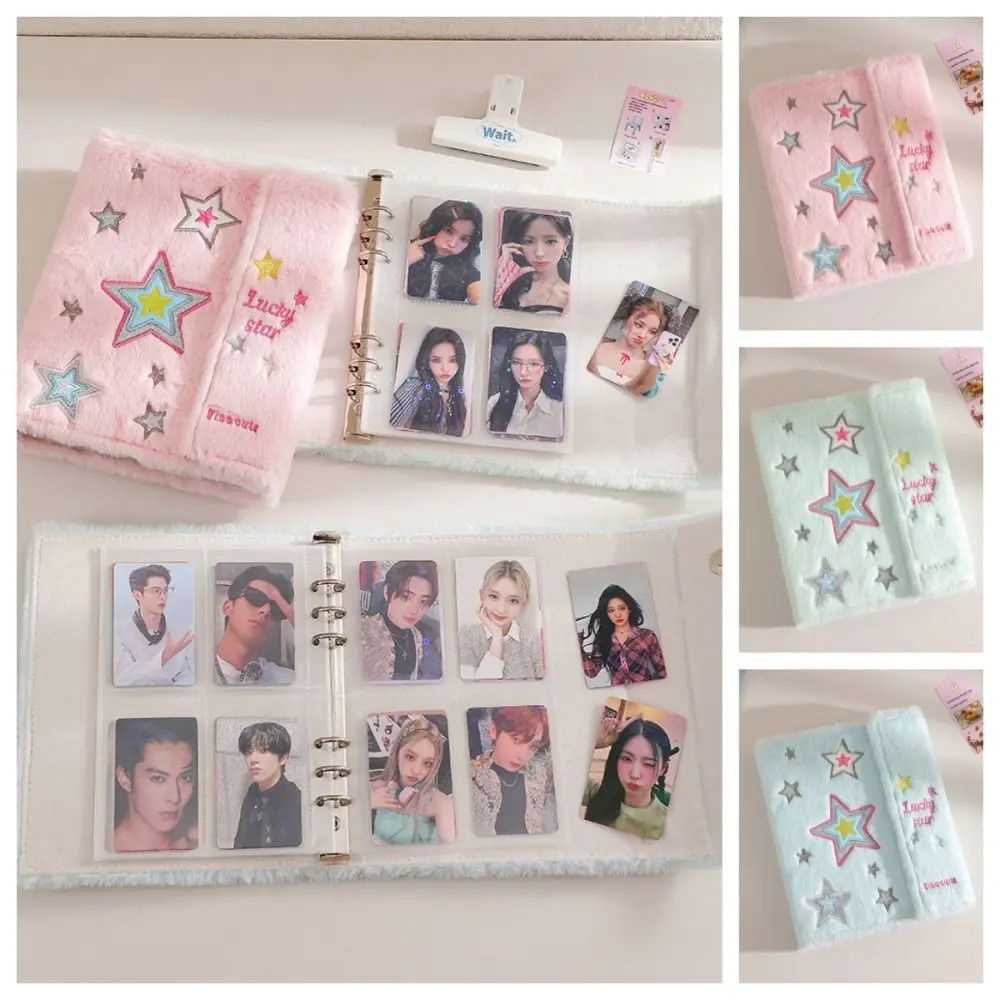 A5 Cute Cartoon Plush Photocard Holder Soft Ins Chasing Idol Photo Album Loose-leaf Anti-scratch Star Card Binder Polaroid