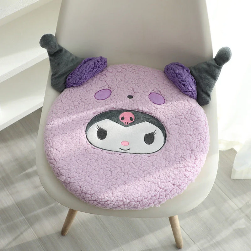 

Cute Sanrio Hello Kitty Cushion Kuromi Melody Cinnamoroll Round Seat Cushion Soft Memory Foam Chair Pad Kawaii Cushions Gift