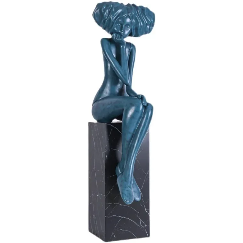 

Flower season girl modern abstract figure sculpture floor-to-ceiling ornaments sales office model room hotel lobby soft decorati