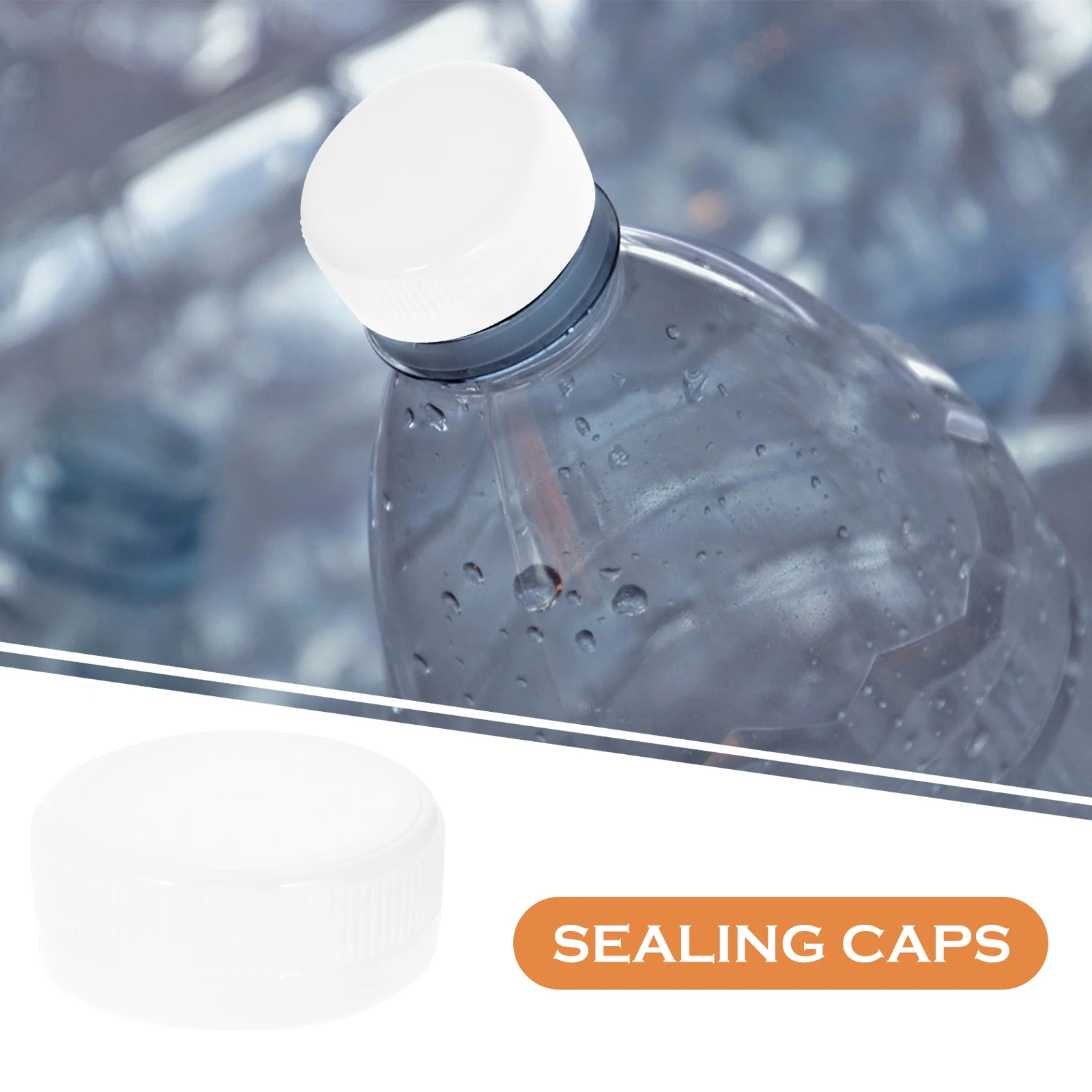 

100 Pcs Plastic Bottle Cap Caps with Screw Big Mouth for Bottles Pe Practice Black Lids