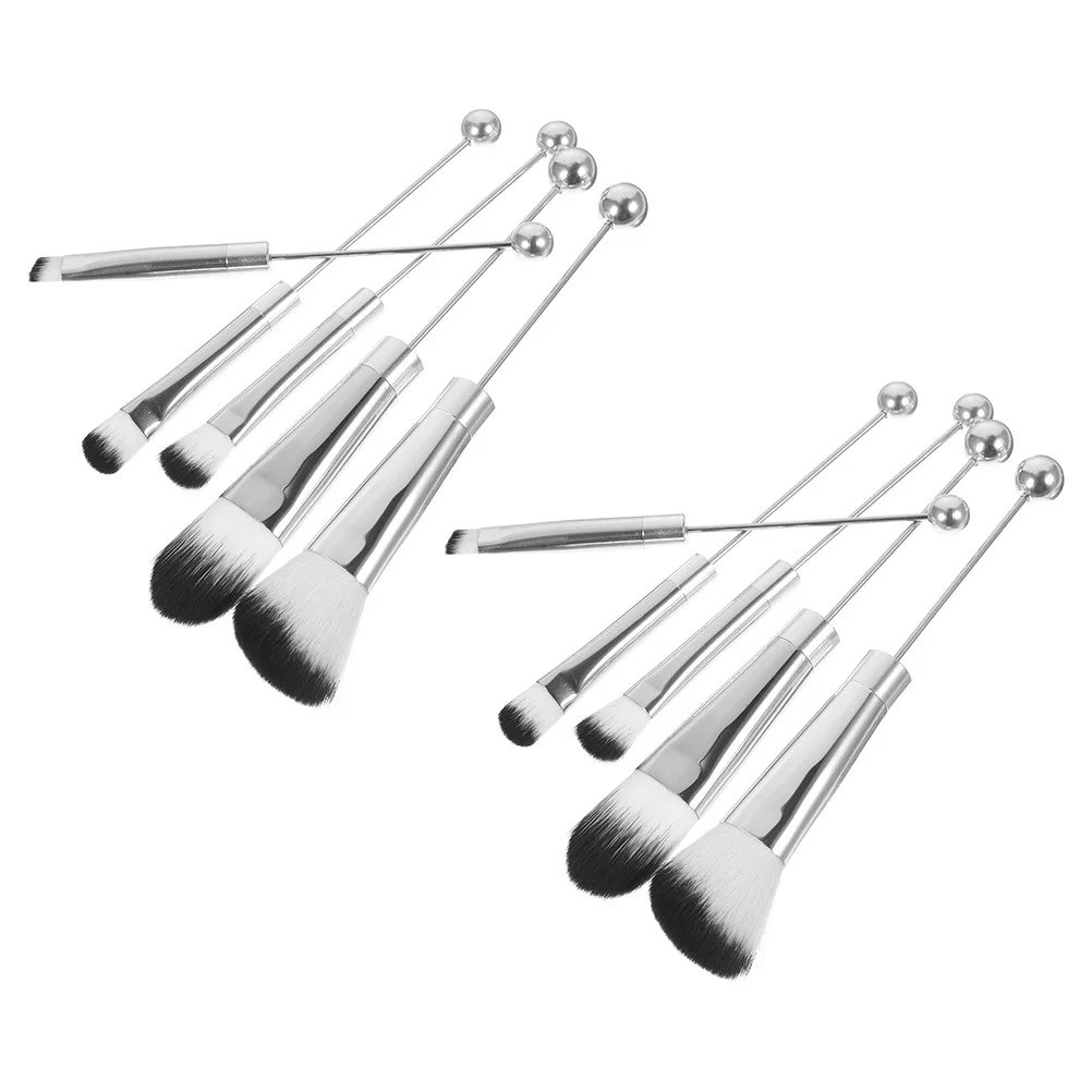 

2 Sets Women Makeup Brush Set Small Lightweight Powder Blush Concealer Eye Shadow Brushes For Loose Makeup Eyeshadow Fine Dense