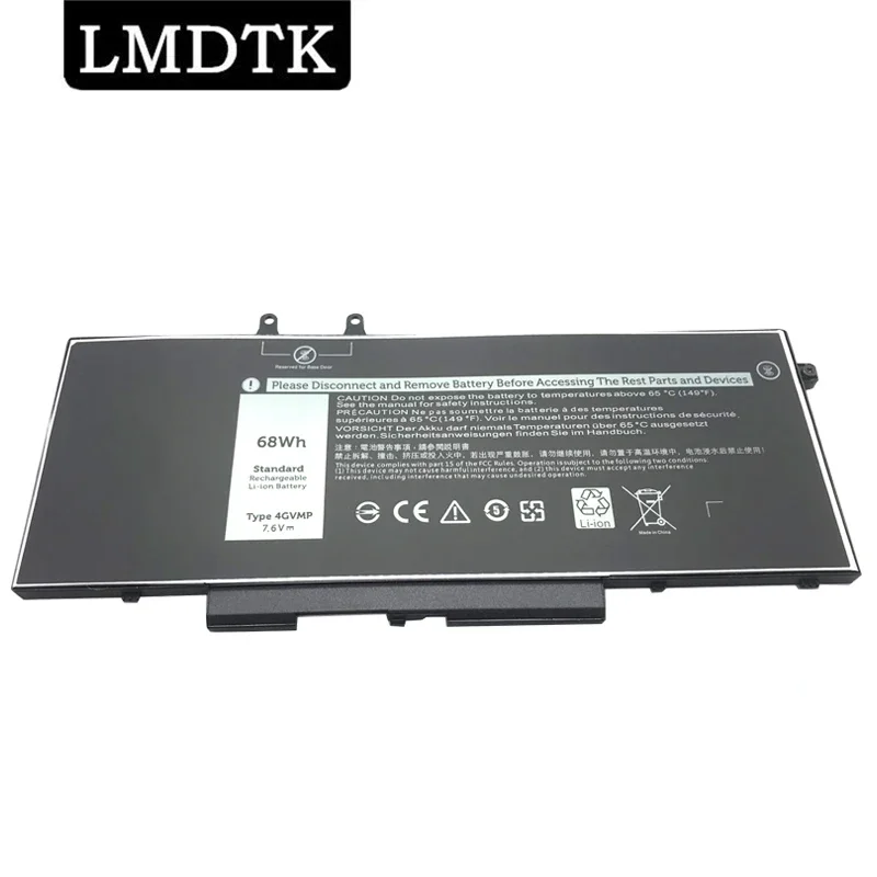 

LMDTK New 4GVMP 7.6V 68WH Laptop Battery For Dell Latitude 5400 5410 5500 Precision 3540 3550 Inspiron 7590 2-in-1 Series