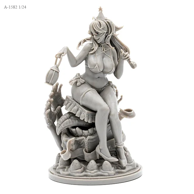 75MM Resin beauty  model kits figure colorless and self-assembled A-1582