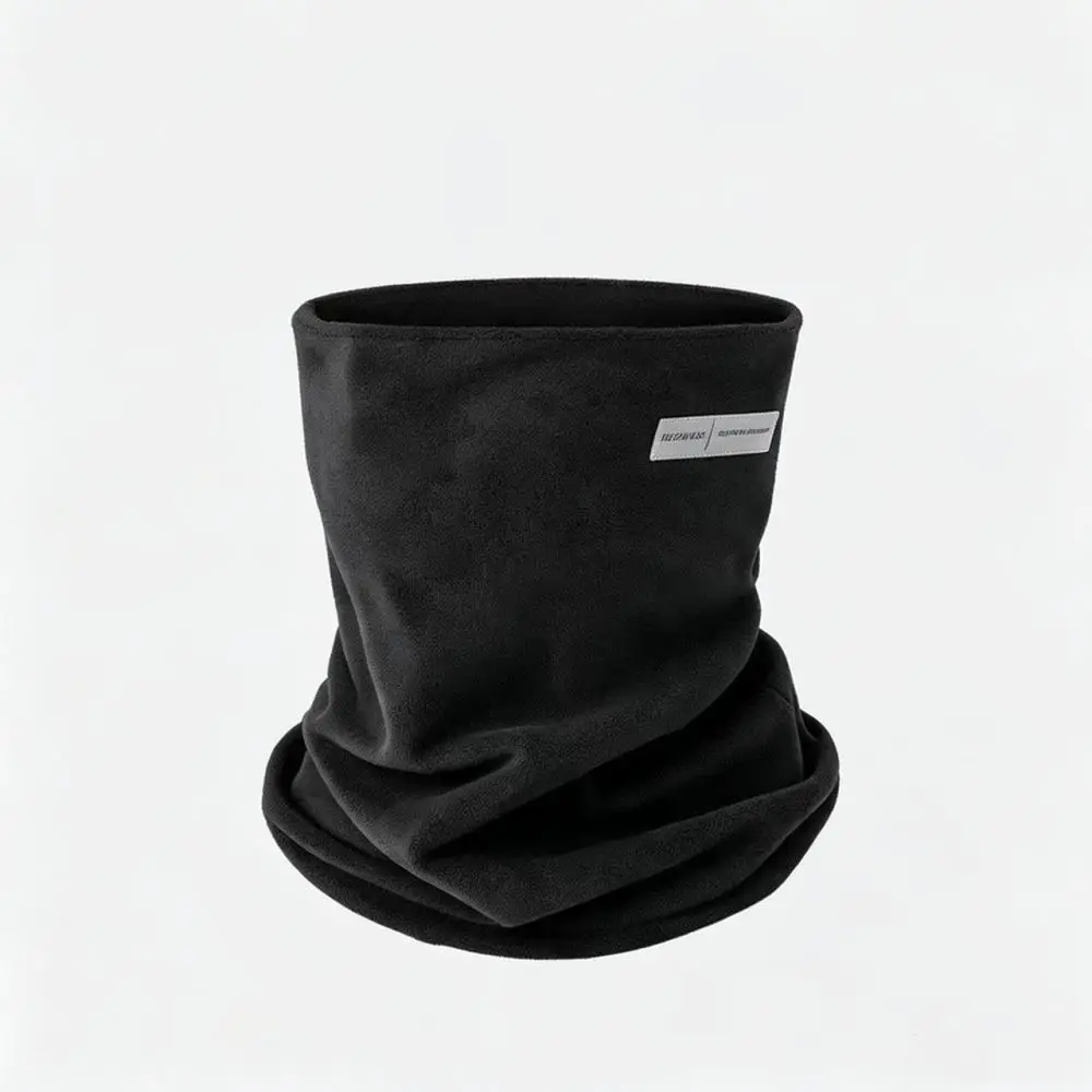 Double Layer Fleece Thermal Neck Warmer Winter Windproof Knit Mask Unisex Scarf For Outdoor Cold Weather Sport Protection