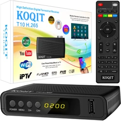 Décodeur numérique européen 10 bits, tuner Dvb T2, Hevc, clé universelle, télécommande Dvb C DvCustom 2, antenne gratuite, décodeur TV