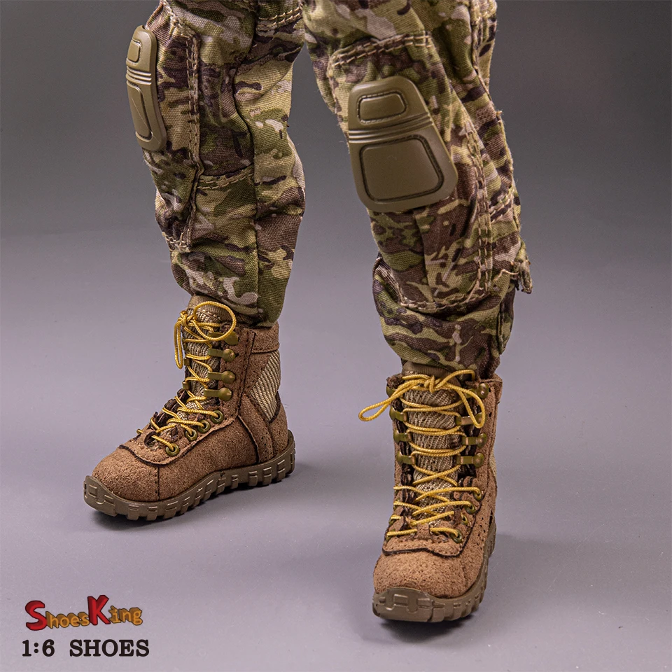 In Stock SK012 1/6 Scale Male Sand Combat Boot Hollow Military Battle Shoes Model Fit 12'' Soldier Action Figure Body Dolls