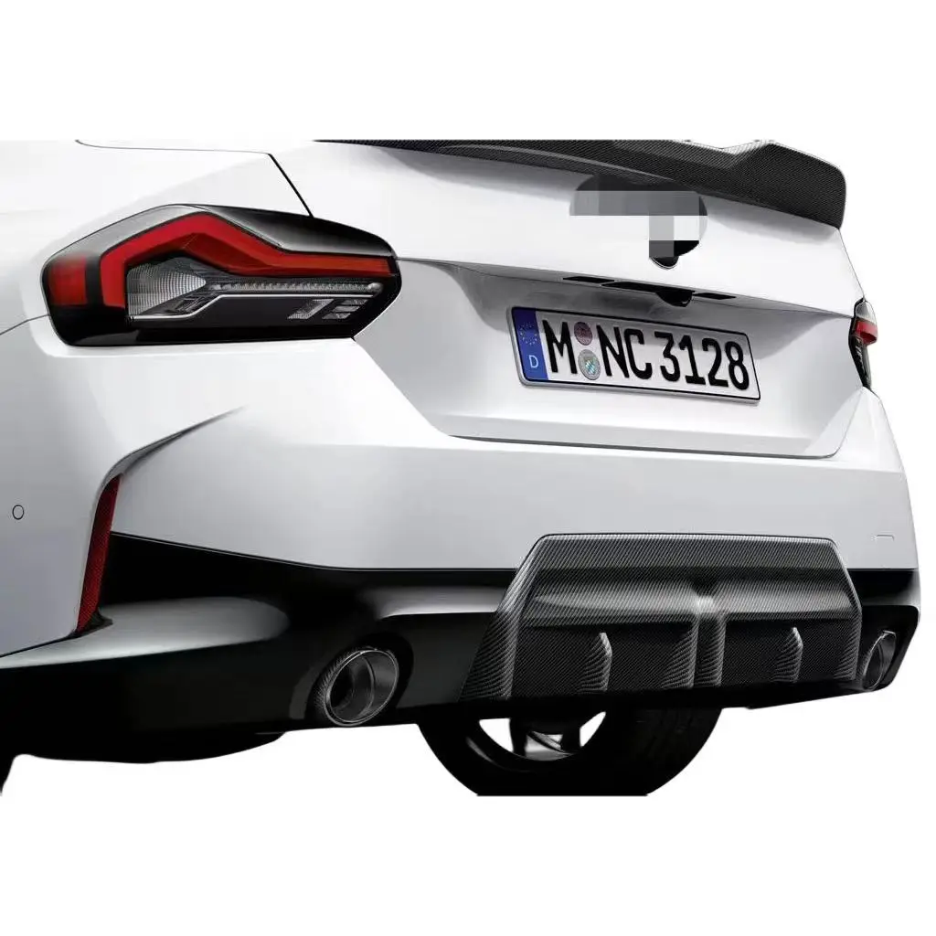 

For 2021-2024 BMW 2series G42 MP Rear Bumper Diffuser Spoiler Lip Trunk Wing Body Kit Splitter Cover Trim