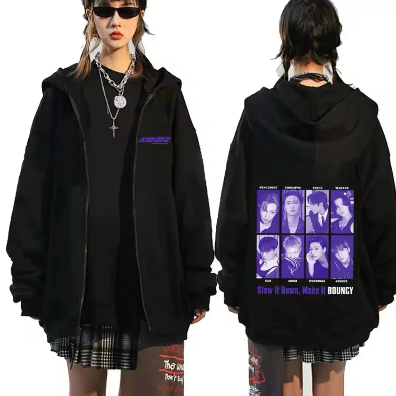 KPOP ATEEZ 2024 TOWARDS THE LIGHT WILL Women Hoodie Design Aid Clothing Same Sweatshirt Unisex Streetwear Sweatshirt Top