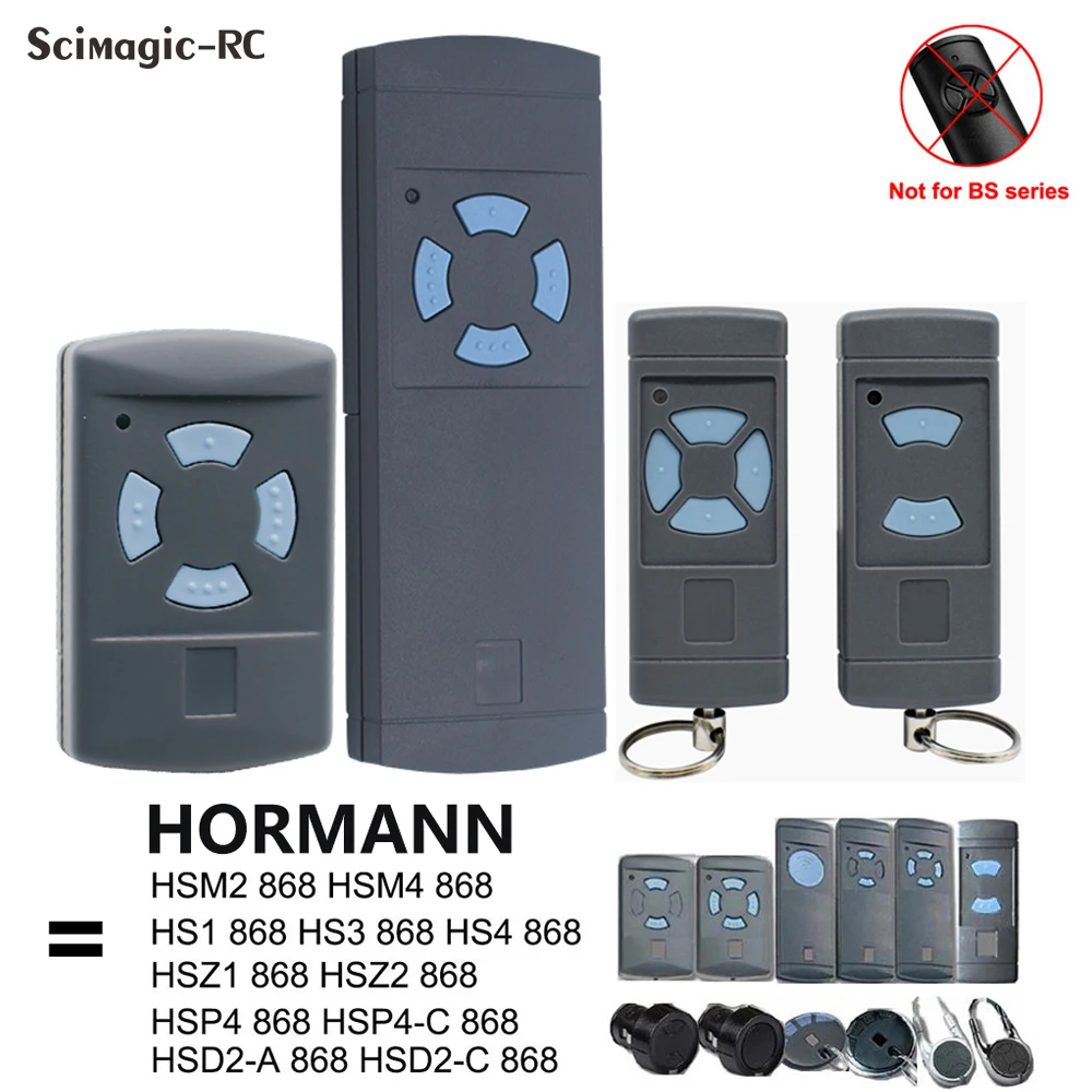 ホーマン HSM2 HSM4 HS2 HS4 HSE2 HSE4 868MHz クローンリモコン ホーマン製ガレージドアオープナーゲート用