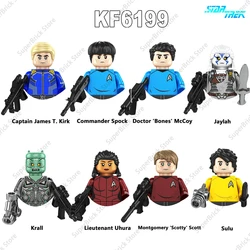 Star Trek Mini Action Figures Building Blocks Doll Model Bricks Classics Science Fiction Series Movies Boy Toys Christmas Gifts