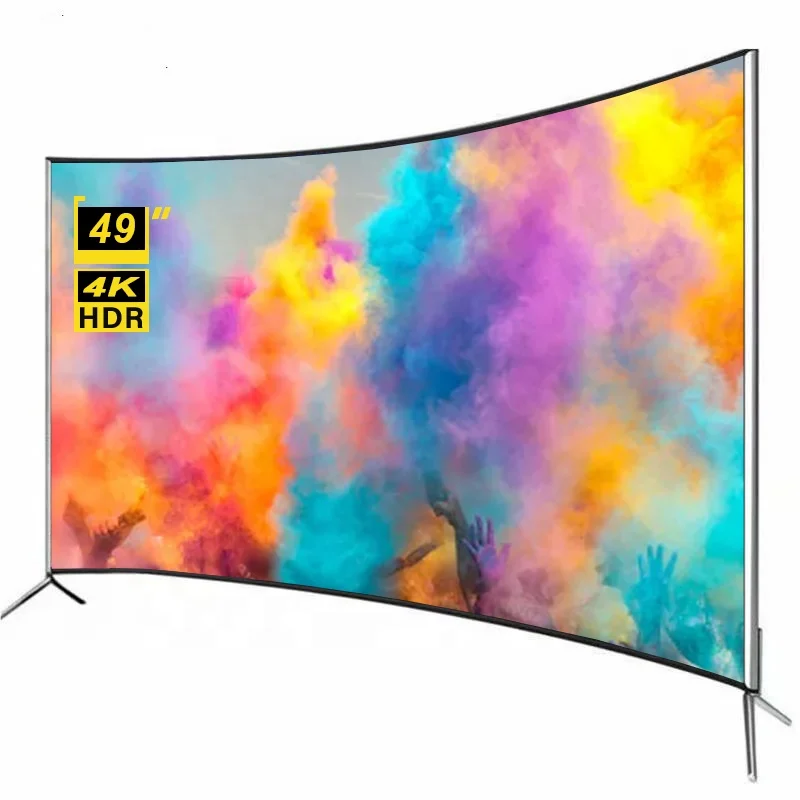 

Усовершенствованная настройка STLF ZJW 49-дюймовый изогнутый Smart TV Smart TV 4K Большой экран Ultra HD светодиодный телевизор 49-дюймовый телевизор