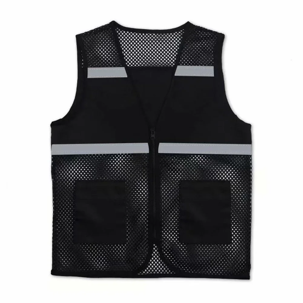 

New Fashion Hot Stylish Vest Volunteer Waistcoat Fish Net Mesh Vest Men And Women Workwear Mesh Vest Reflective Strip