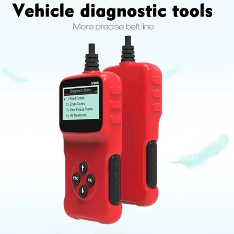 Professional OBD2 Scanner V309 Anto Scanner Diagnostic Tool Check Engine Light tools OBD II & EOBD SRS OBD Code Reader Updated