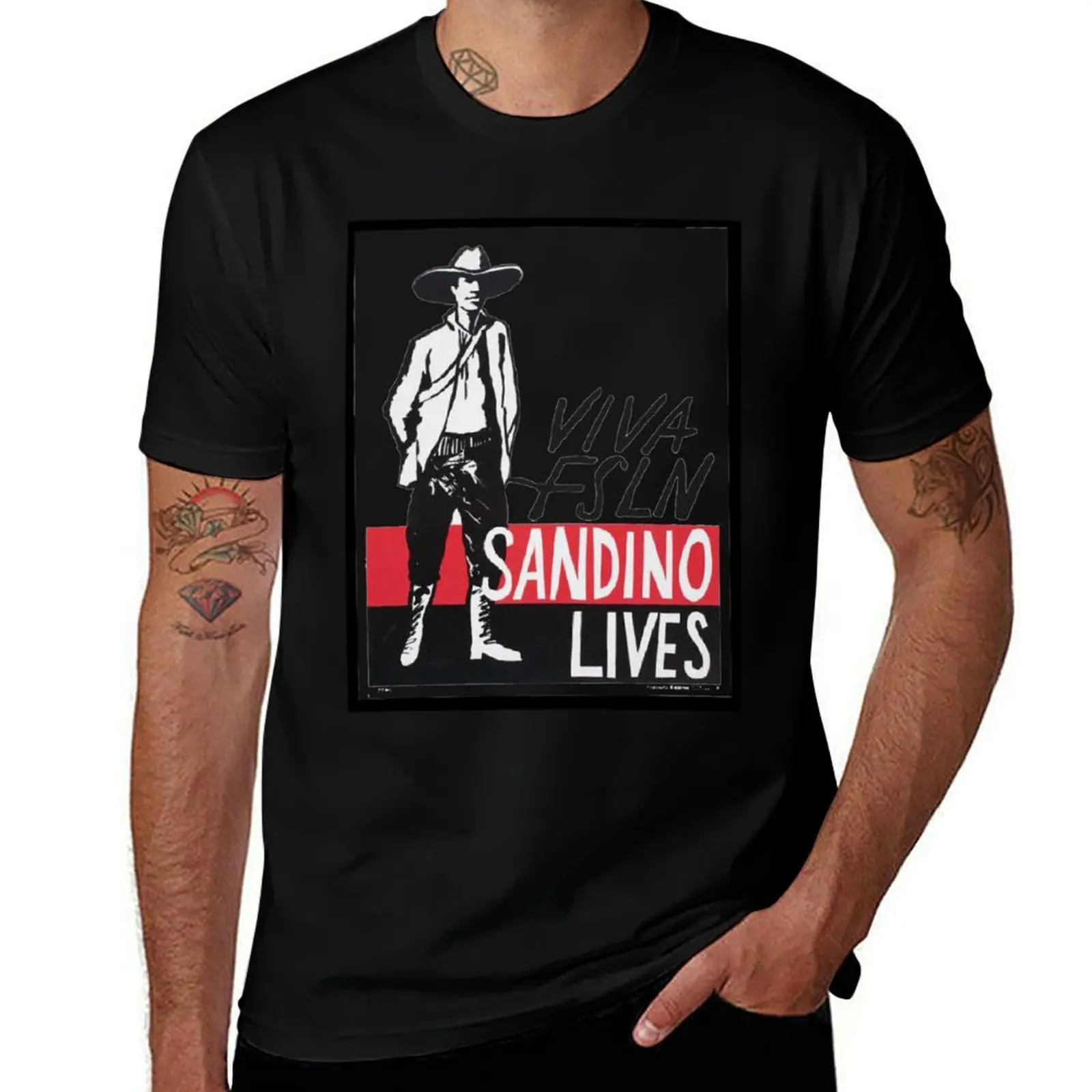 

Sandino Lives! T-Shirt vintage t shirts customizeds summer tops tees fitted t shirts for men