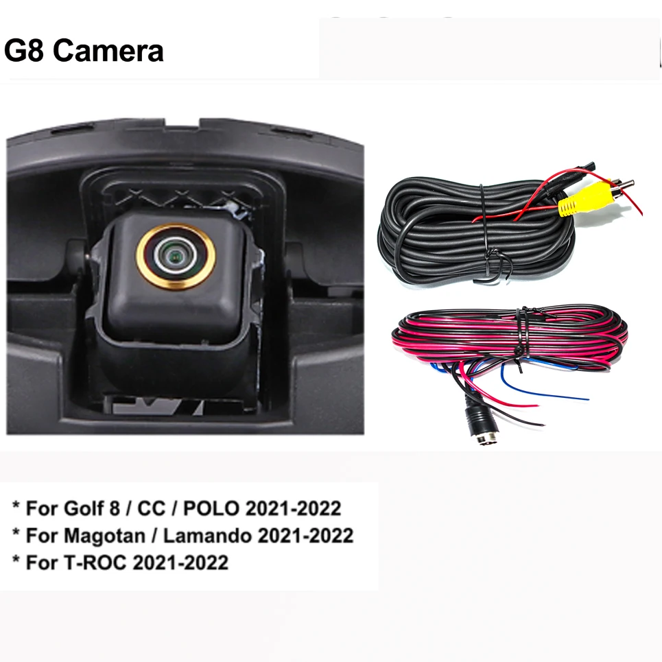 Gouden Fisheye 170 °   AHD 1080P Flip Emblem Reverse Backup Camera Voor VW Passat CC Golf 6/7/8 Magotan B6/B7/B8 Polo Kever EOS T-roc