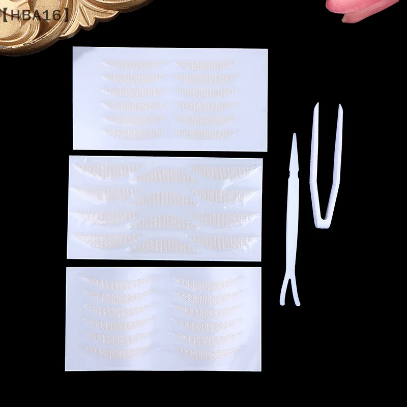 maveraHBA16 Aanetta invisibile per palpebre Strisce per sollevamento occhi in pizzo Nastro per doppia palpebra Adesivi adesivi Strumenti per nastro per occhi