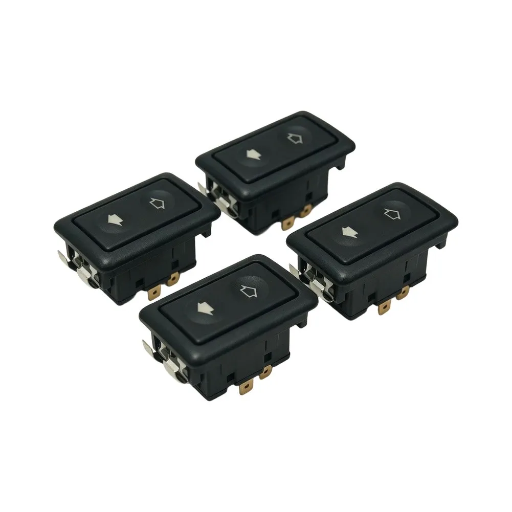 4Pcs 6Pin 12V-24V Illuminated Rocker Switch With Arrow Marking For Car Power Dashboard For Modification Kit 4Pcs