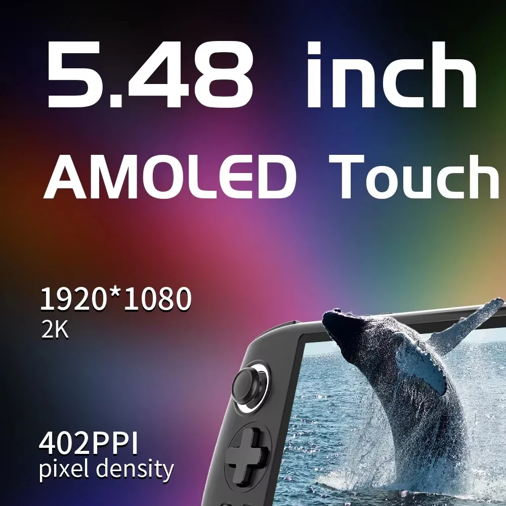 ANBERNIC RG556 Handheld Game Console Bluetooth Double Speakers Unisoc T820 Processor Ergonomics Retro Palm Game Machine