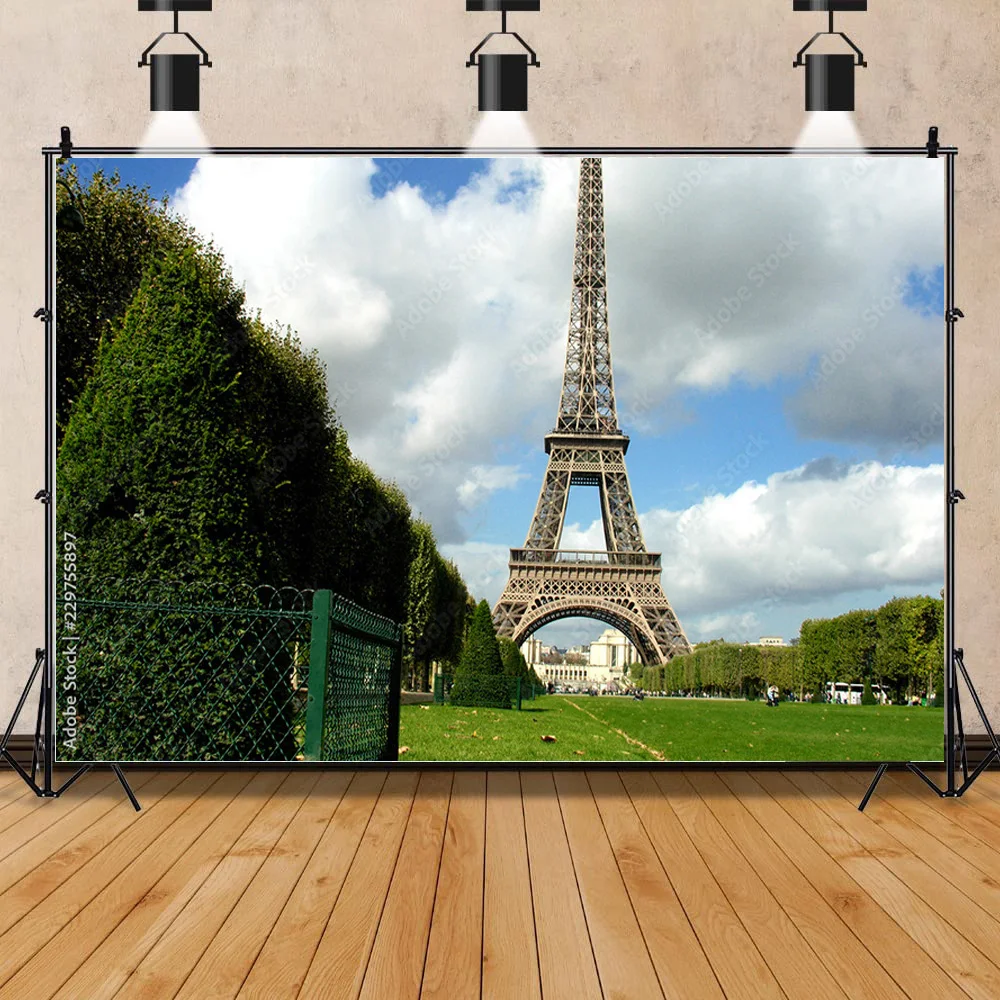 NITREE Art Cloth Background European Landscape Famous Scenic Spots Street  Night Scene Photography Background Props  OZ-04