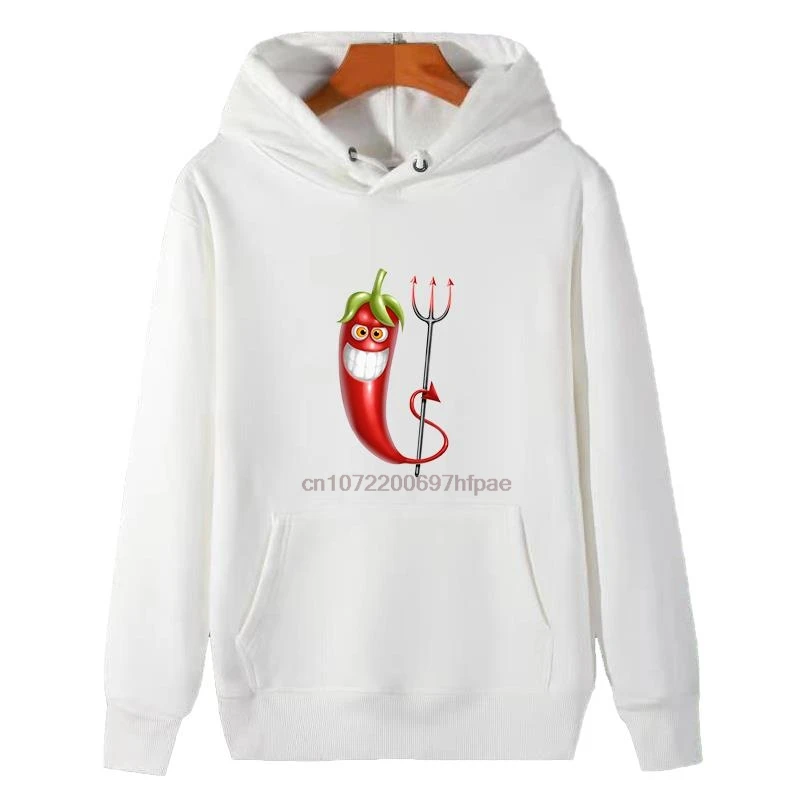 Мужская толстовка с капюшоном Sayur Cabai Fashion Graphic, утепленная, из хлопка, на флисе, для зимы, спортивная одежда