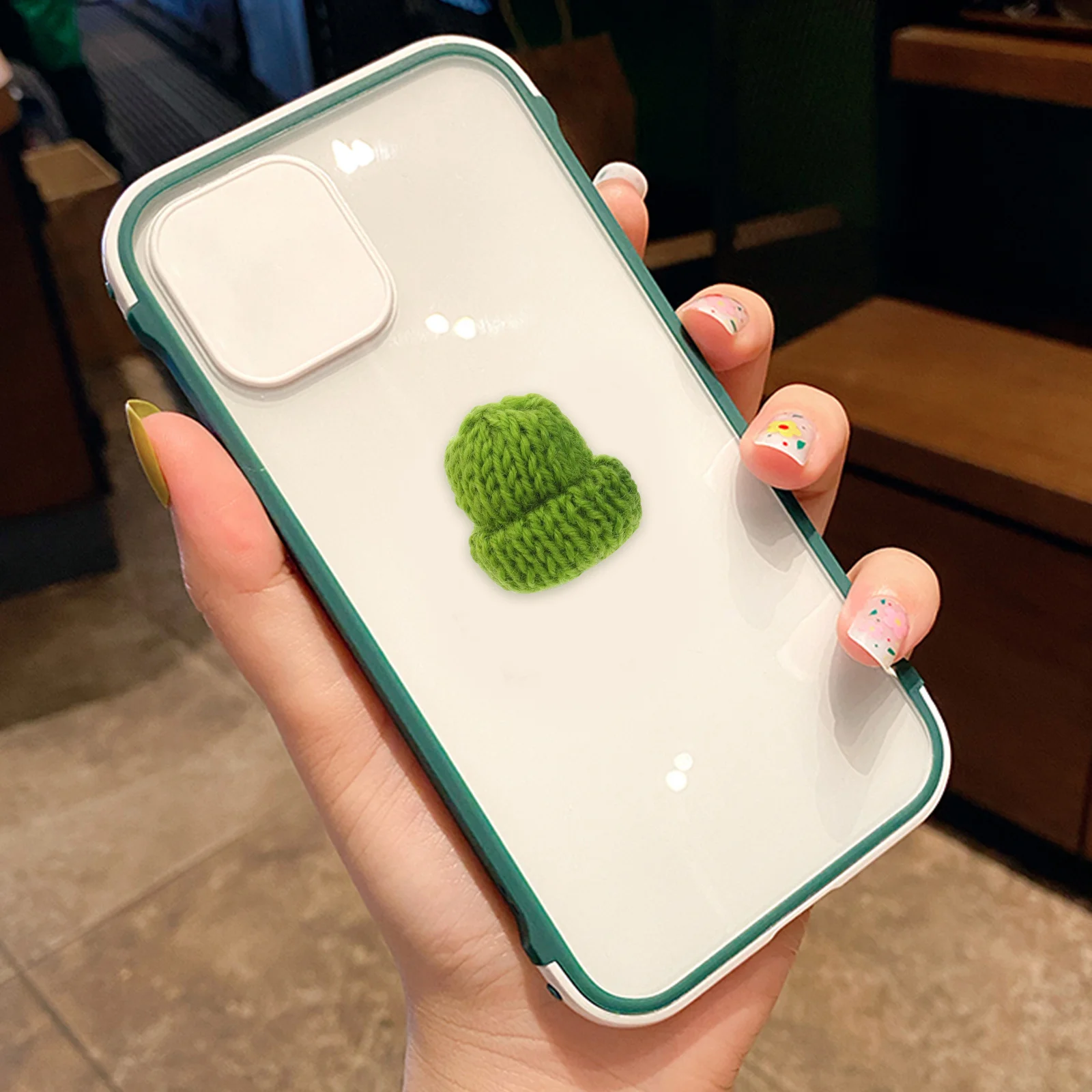 

20Pcs Mini Crochet Hat Knit Accessories Assorted Colors Essential DIY Craft Supplies Kids Girls Home Decoration Party Supplies