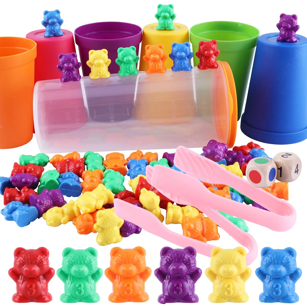 70-pcs-counting-toys-with-stacking-cups-rainbow-bear-counters-with-matching-sorting-cups-set-educational-color-sorting-toys