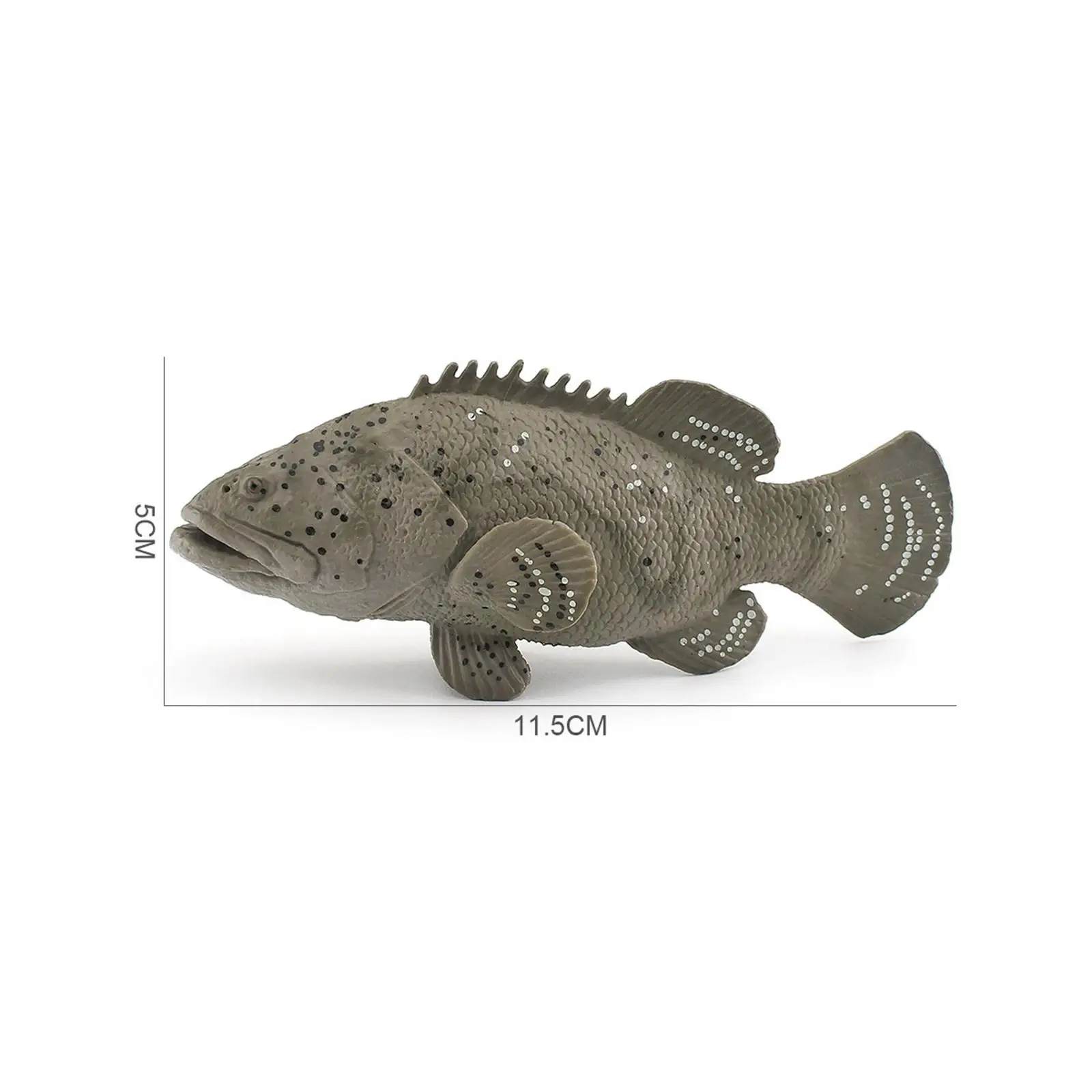 Figuras de juguete de grouper, decoración de escritorio pequeña para decoración de tartas, regalo de vacaciones