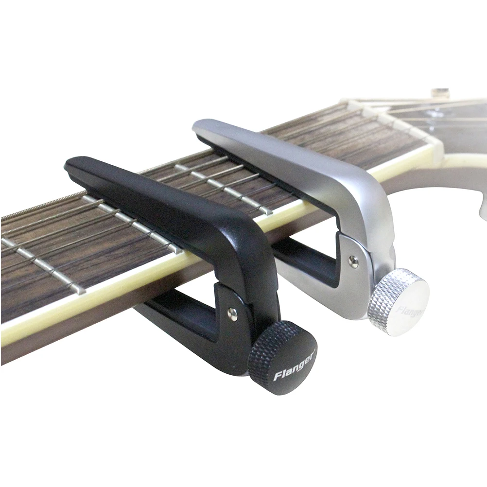 

Universal Guitar Capo Black Durable Silicone Scratch Resistant Stable Tuning Easy Release Accurate Tuner For Acoustic Electric