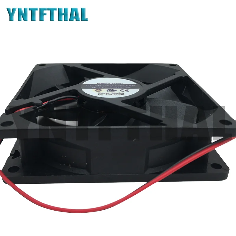 2 Ventilador de Linha PL92S12M, 12V, 9cm, 9025, 90x90x25mm, Novo