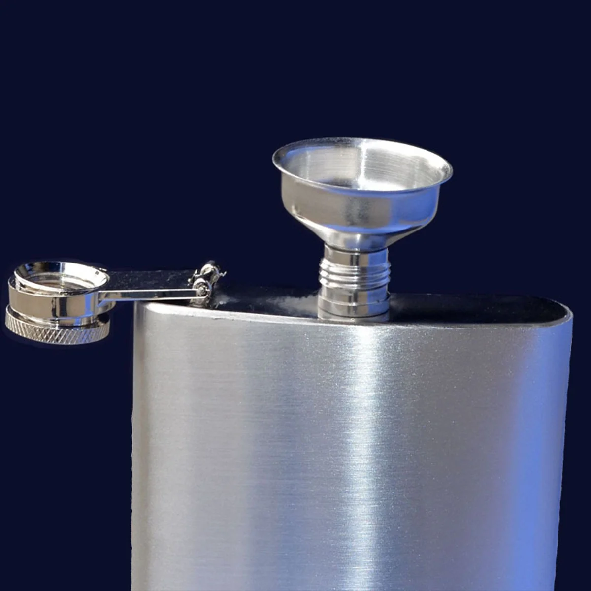 

6Pcs Flagon Special Funnel Stainless Steel Rustproof Portable Kitchen Bar Home Banquet Hip Flask Oil Mini Funnel Compact Silver