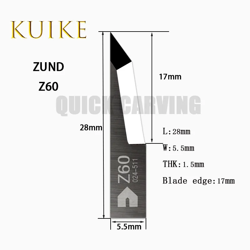 10PCS ZUND Tungsten Vibrating Cutter CNC Carbide Oscillating Blade Cutting Machine Knife ZUND Z60 Z61 Z62 Z63 Z66 Z68 Z69