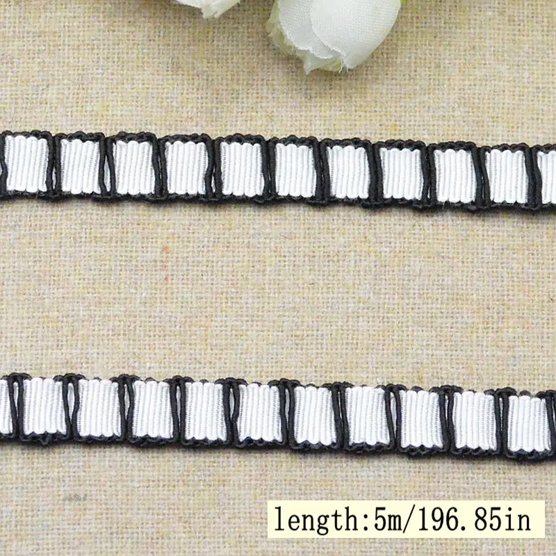 5Meter/16.4Ft Elke Pack Nieuwe Kleding Accessoires Diy Trouwjurk Rok Avondjurk Naaien Dameskleding vierkante Gezamenlijke Kant