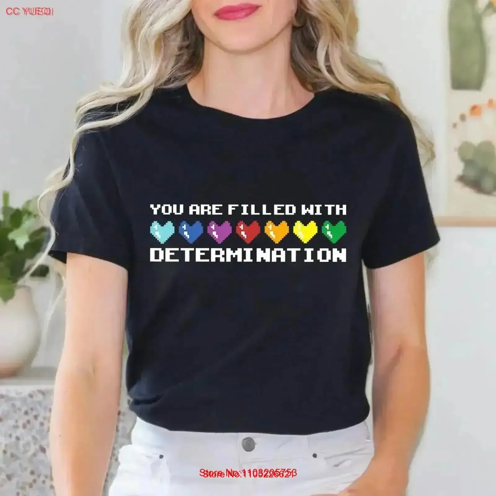 You Are Filled With Determination Gamer For Gaming Lover T Shirt vintage Washed Comfortable Casual Slightly Soft vintage