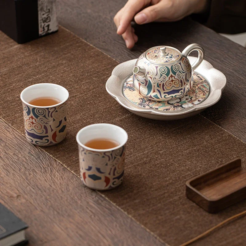 

Cute Dining Tea Set Accessories Living Room Drinkware Afternoon Samovar Kitchen Tea Set Coffeeware Juego De Te Home Products